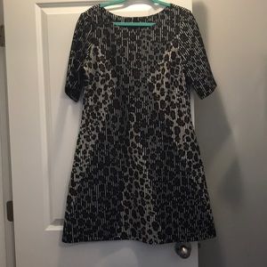 Taylor 3/4 sleeve dress leopard print